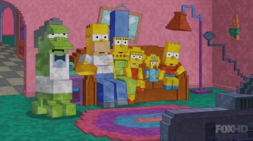 Illustration de l'article Le générique des Simpsons rend hommage à Minecraft