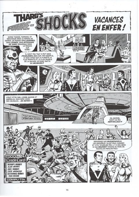 Aperçu de l'album  Alan Moore Les Années 2000 AD : Futur schock - intégrale - Future shocks integrale