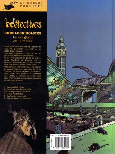 Aperçu de l'album Le Masque présente Sherlock Holmes tome 6 - Rat Geant du Sumatra