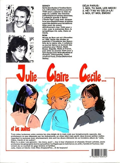 Aperçu de l'album Julie, Claire, Cécile tome 3 - Moi, et moi, émois !