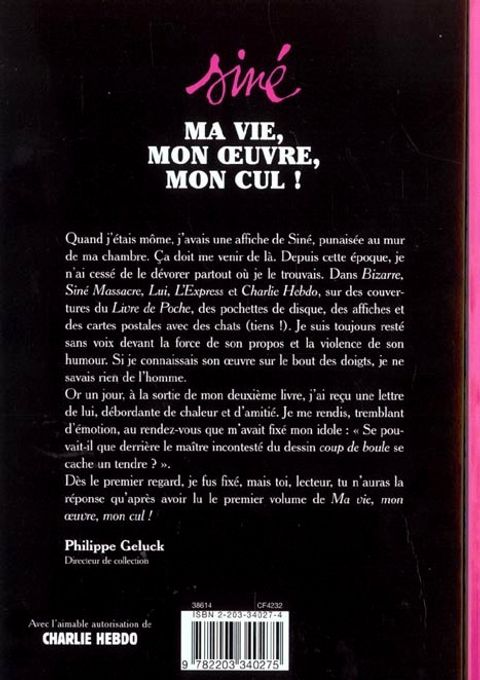 Aperçu de l'album Ma Vie, mon Oeuvre, mon Cul ! tome 1
