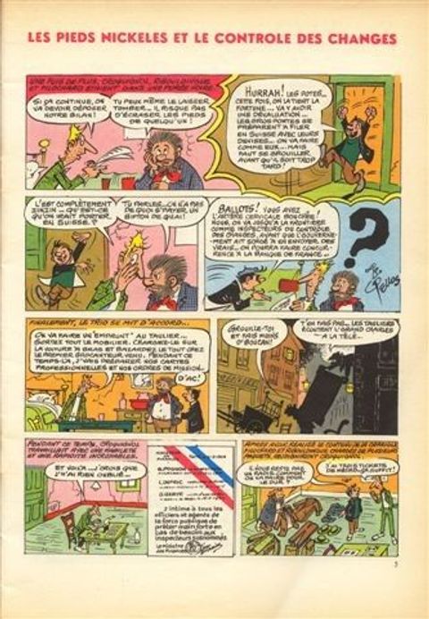 Aperçu de l'album Pieds Nickelés (Jeunesse Joyeuse) tome 66 - Les Pieds Nickelés et le contrôle des changes