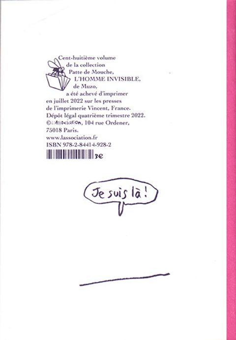 Aperçu de l'album Patte de Mouche tome 108 - L'Homme Invisible