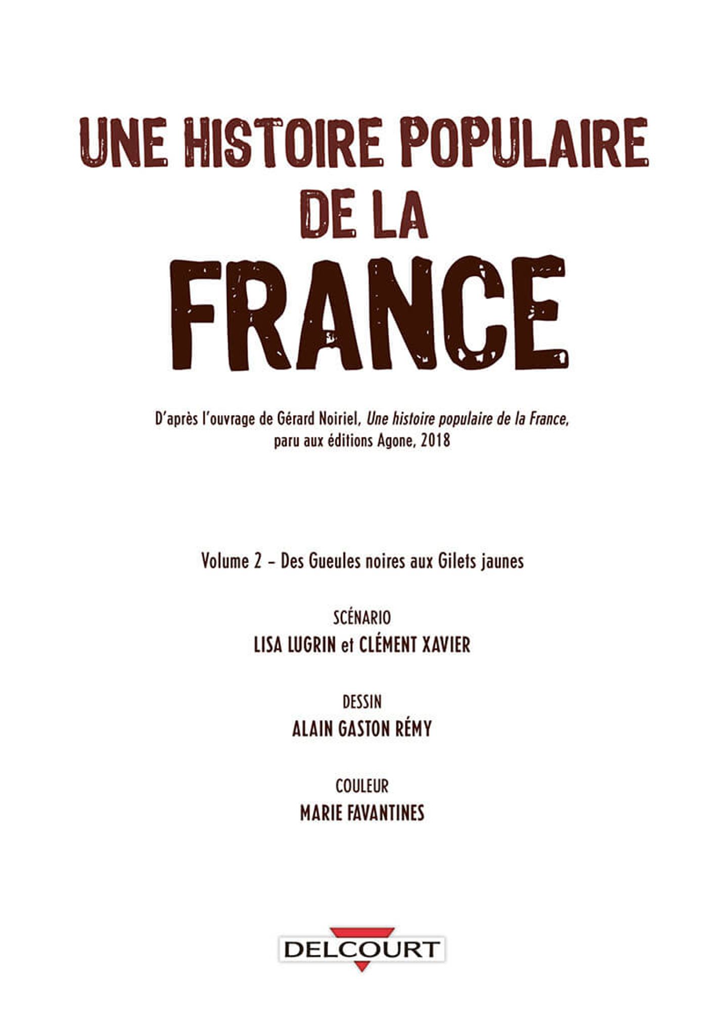 Une Histoire Populaire De La France Bd Une histoire populaire de la France tome 2 - Des Internationales ouvrières  aux Gilets jaunes - Bubble BD, Comics et Mangas