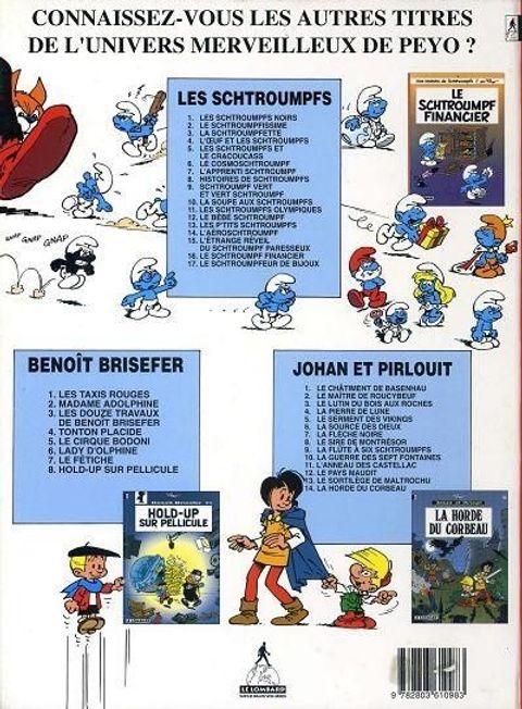 Aperçu de l'album Les Schtroumpfs tome 17 - Le Schtroumpfeur de bijoux