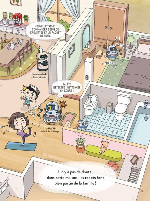 Aperçu de l'album L'intelligence artificielle en manga - Le mystère du chat robot