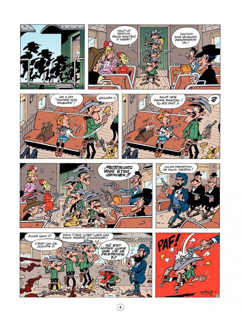 Aperçu de l'album Lucky Luke (Les Aventures de ... d'après Morris) tome 4 - Lucky Luke contre Pinkerton