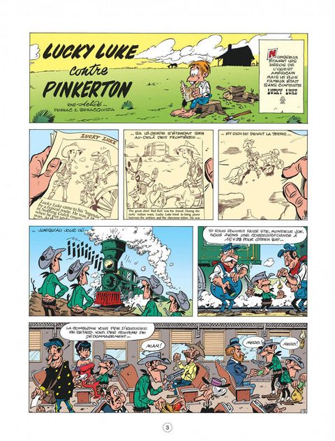 Aperçu de l'album Lucky Luke (Les Aventures de ... d'après Morris) tome 4 - Lucky Luke contre Pinkerton