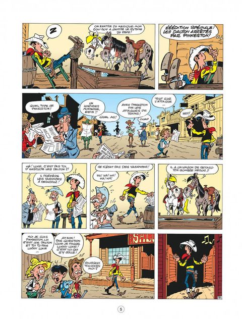Aperçu de l'album Lucky Luke (Les Aventures de ... d'après Morris) tome 4 - Lucky Luke contre Pinkerton
