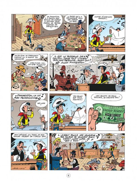 Aperçu de l'album Lucky Luke (Les Aventures de ... d'après Morris) tome 4 - Lucky Luke contre Pinkerton