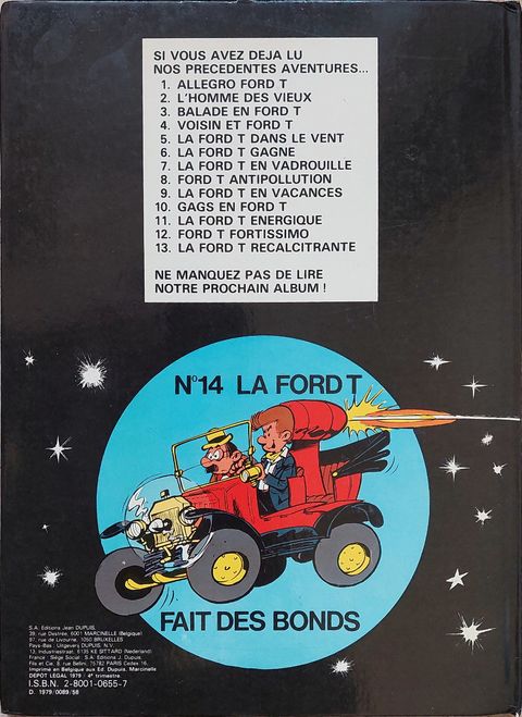 Aperçu de l'album Marc Lebut et son voisin tome 13 - La ford T recalcitrante