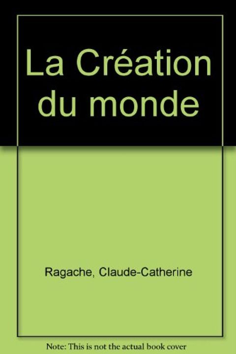 Couverture de l'album La Création du monde