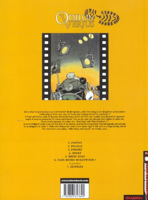 Aperçu de l'album Odilon Verjus (Les exploits d') tome 6 - Vade Retro Hollywood