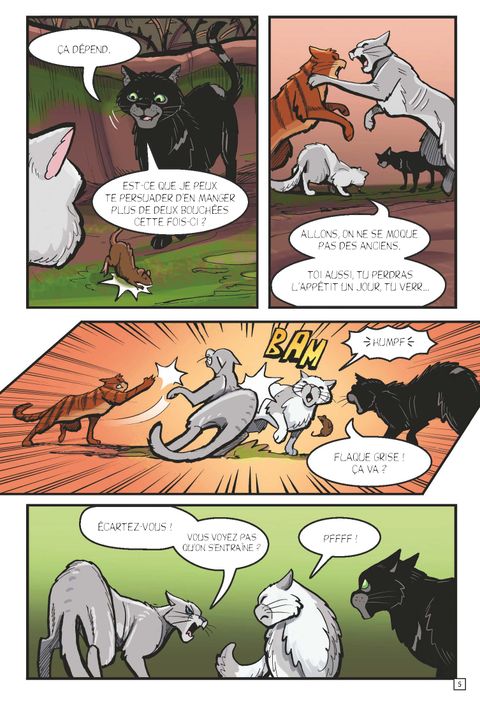 Aperçu de l'album La guerre des clans illustrée - Hors collection série - L'exil de Lune Noire
