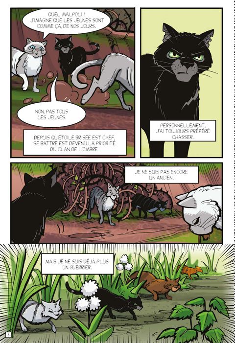 Aperçu de l'album La guerre des clans illustrée - Hors collection série - L'exil de Lune Noire