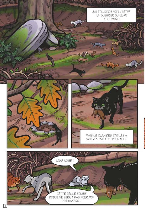 Aperçu de l'album La guerre des clans illustrée - Hors collection série - L'exil de Lune Noire