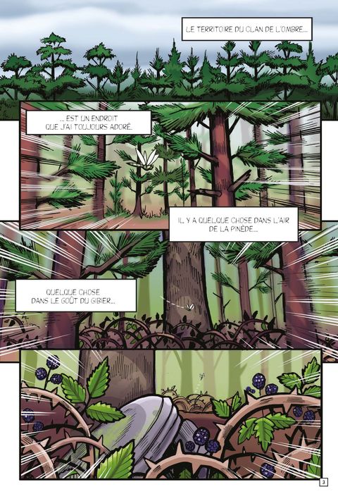 Aperçu de l'album La guerre des clans illustrée - Hors collection série - L'exil de Lune Noire