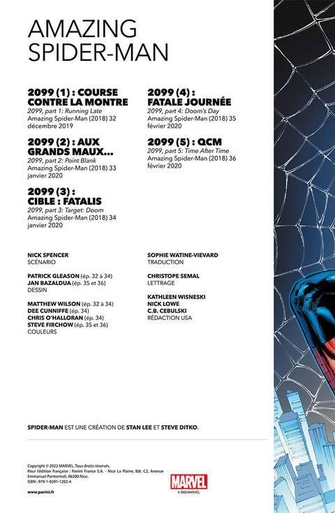 Aperçu de l'album Amazing Spider-Man par Nick Spencer (2020) tome 7 - 2099 est en danger !