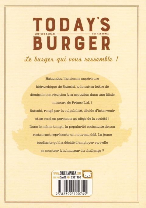 Aperçu de l'album Today's Burger tome 3