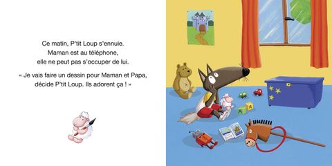 Aperçu de l'album P'tit Loup mes comptines pour m'endormir - P'tit Loup fait des bêtises