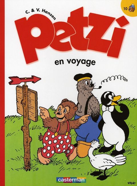 Couverture de l'album Petzi tome 10 - Petzi en Voyage