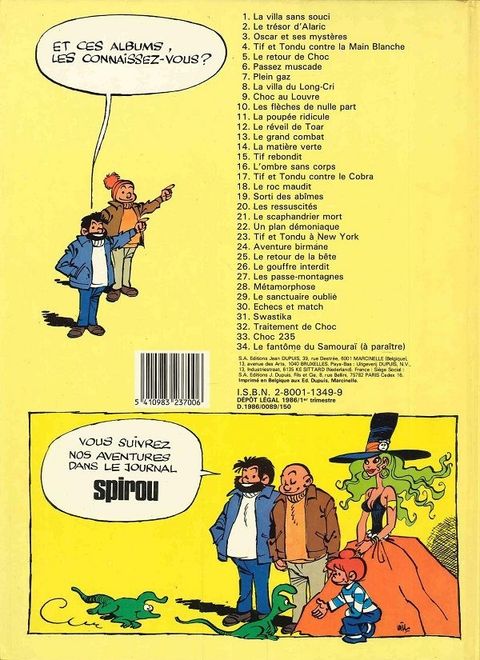 Aperçu de l'album Tif et Tondu tome 7 - Plein gaz