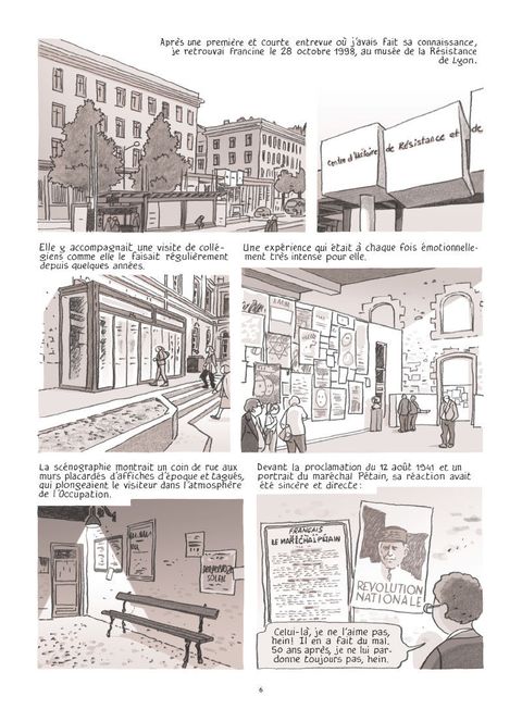 Aperçu de l'album Chroniques de Francine R., Résistante et Déportée