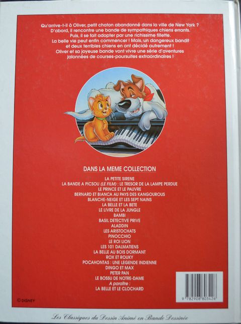 Aperçu de l'album Les Classiques du Dessin Animé - Oliver & Compagnie