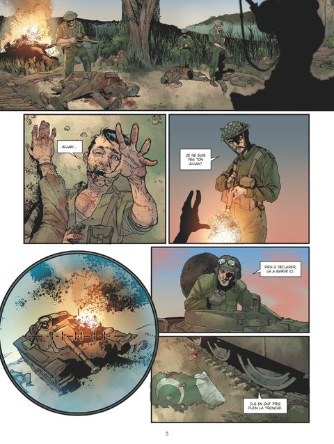 Aperçu de l'album Les Grandes Batailles de Chars  tome 5 - No man's land