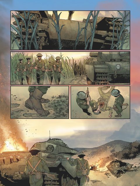 Aperçu de l'album Les Grandes Batailles de Chars  tome 5 - No man's land