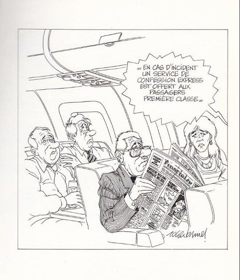 Aperçu de l'album Roger Brunel (One-Shot Humour) tome 1990 - Ciel, mon avion !