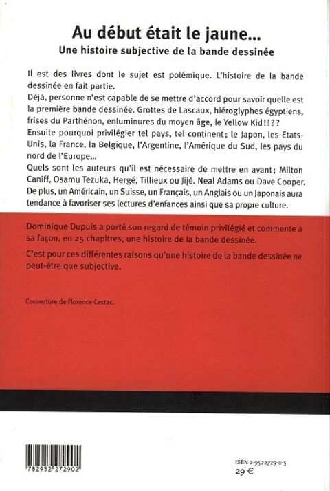 Aperçu de l'album Au début était le jaune... - Une histoire subjective de la bande dessinée