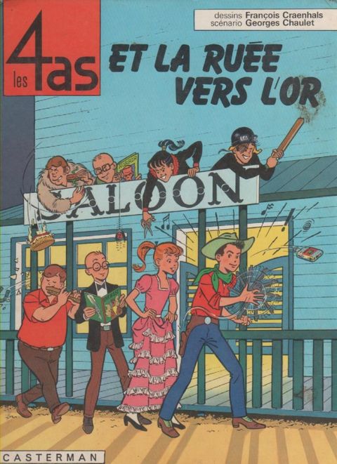 Couverture de l'album Les 4as et la Ruée vers l'or