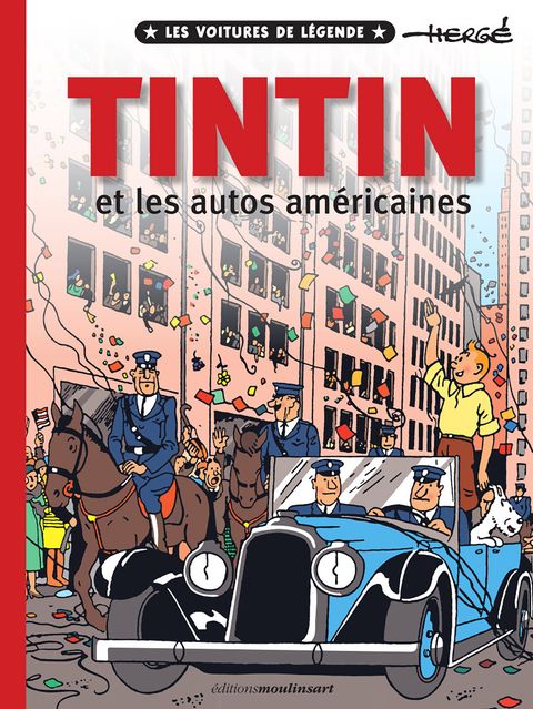 Couverture de l'album Tintin et les autos américaines 