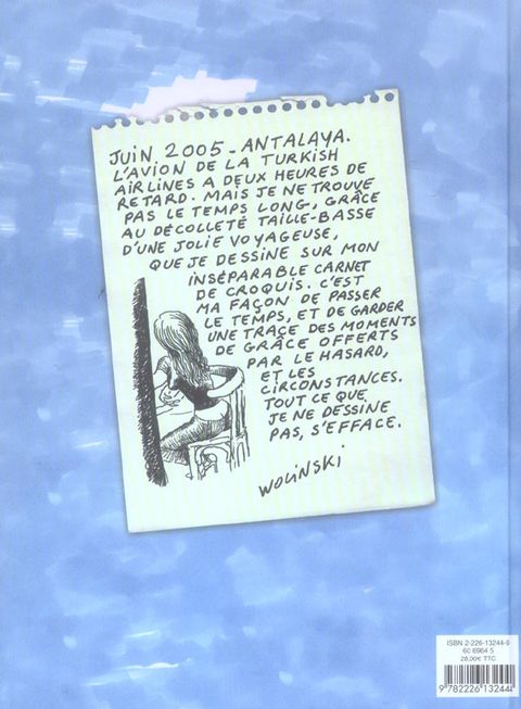 Aperçu de l'album Wolinski (Divers) tome 2006 - Wolinski - Carnets de voyages