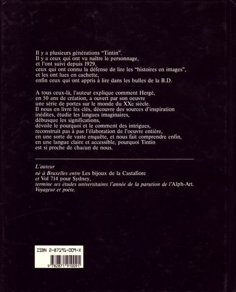 Aperçu de l'album Tintin (Autour de la BD) tome 1987 - Dossier Tintin