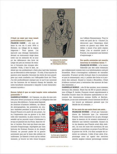 Aperçu de l'album Victor Sackville (Hors Série) tome 2012 - Les archives Sackville