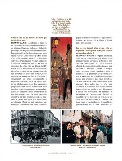 Aperçu de l'album Victor Sackville (Hors Série) tome 2012 - Les archives Sackville