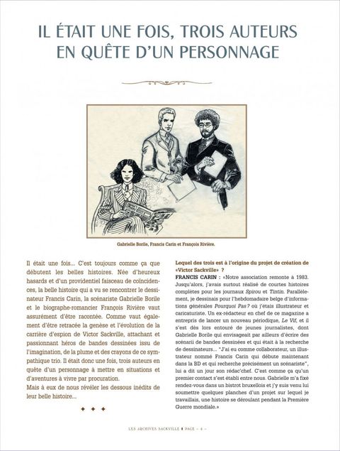 Aperçu de l'album Victor Sackville (Hors Série) tome 2012 - Les archives Sackville