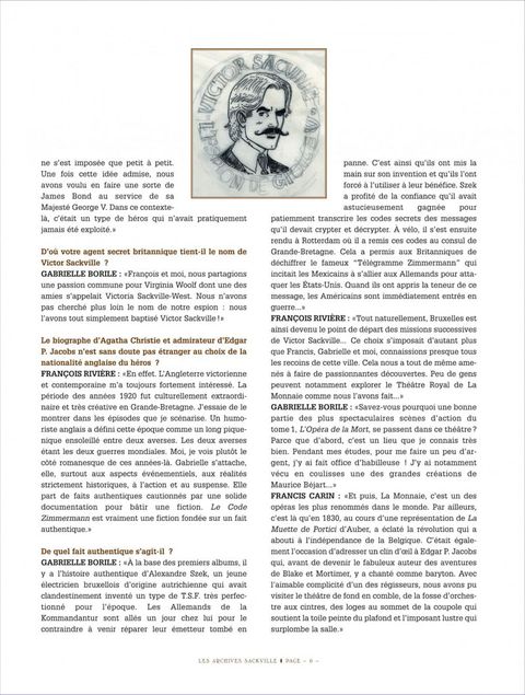 Aperçu de l'album Victor Sackville (Hors Série) tome 2012 - Les archives Sackville