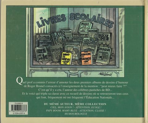 Aperçu de l'album Roger Brunel (One-Shot Humour) tome 1997 - Attention, prof !