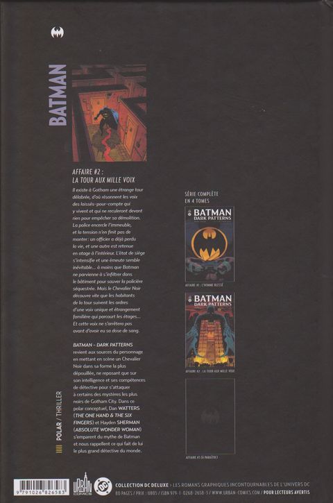 Aperçu de l'album Batman - Dark Patterns tome 2 - La Tour aux Mille Voix