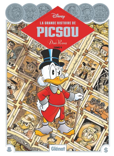 Couverture de l'album La Grande Histoire de Picsou par Don Rosa