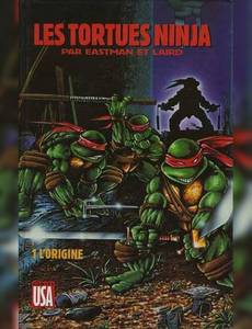Couverture du premier album de la série Les Tortues Ninja - L'Origine