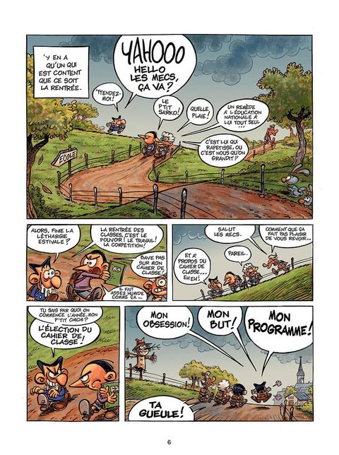 Aperçu de l'album Le p'tit Sarko tome 2 - Sarko et la p'tite Ségo qui Fait Rien que l'Embêter