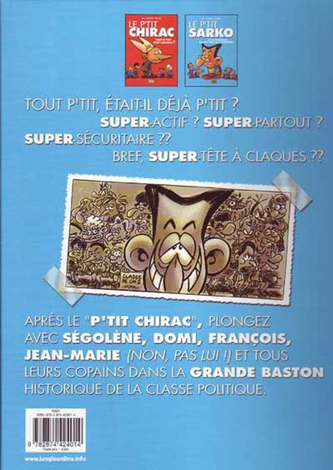Aperçu de l'album Le p'tit Sarko tome 2 - Sarko et la p'tite Ségo qui Fait Rien que l'Embêter