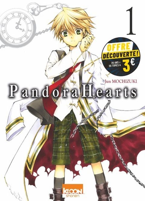 Couverture de l'album Pandora Hearts T1 - Opération manga Ki-oon à petit prix - 20 ans 20 tomes