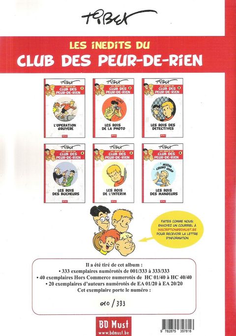 Aperçu de l'album Le Club des 'Peur de rien" tome 5 - Les rois de l'intérim 