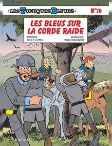 Couverture du premier album de la série Les tuniques bleues