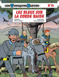 Couverture du premier album de la série Les tuniques bleues
